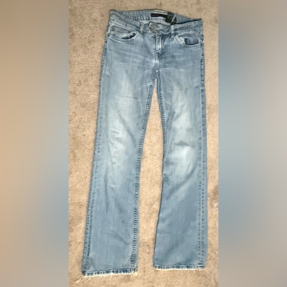 Buffalo David Bitton Light Blue Flare Jeans - Picture 2 of 10